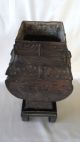 Exceptional Pair Early 1800s Qing Dynasty Hammered Bronze Urns Vases photo 4