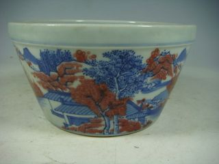 Chinese Blue&white Underglaze Red Porcelain Jar photo