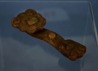 Antique Chinese Jade Ruyi Sceptre/french Flea Market Find photo