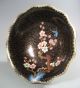 China Chinese Brass & Cloisonne Bowl W/ Lotus Cherry Blossoms & Avians 20th C Bowls photo 10