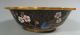 China Chinese Brass & Cloisonne Bowl W/ Lotus Cherry Blossoms & Avians 20th C Bowls photo 11