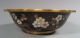 China Chinese Brass & Cloisonne Bowl W/ Lotus Cherry Blossoms & Avians 20th C Bowls photo 1