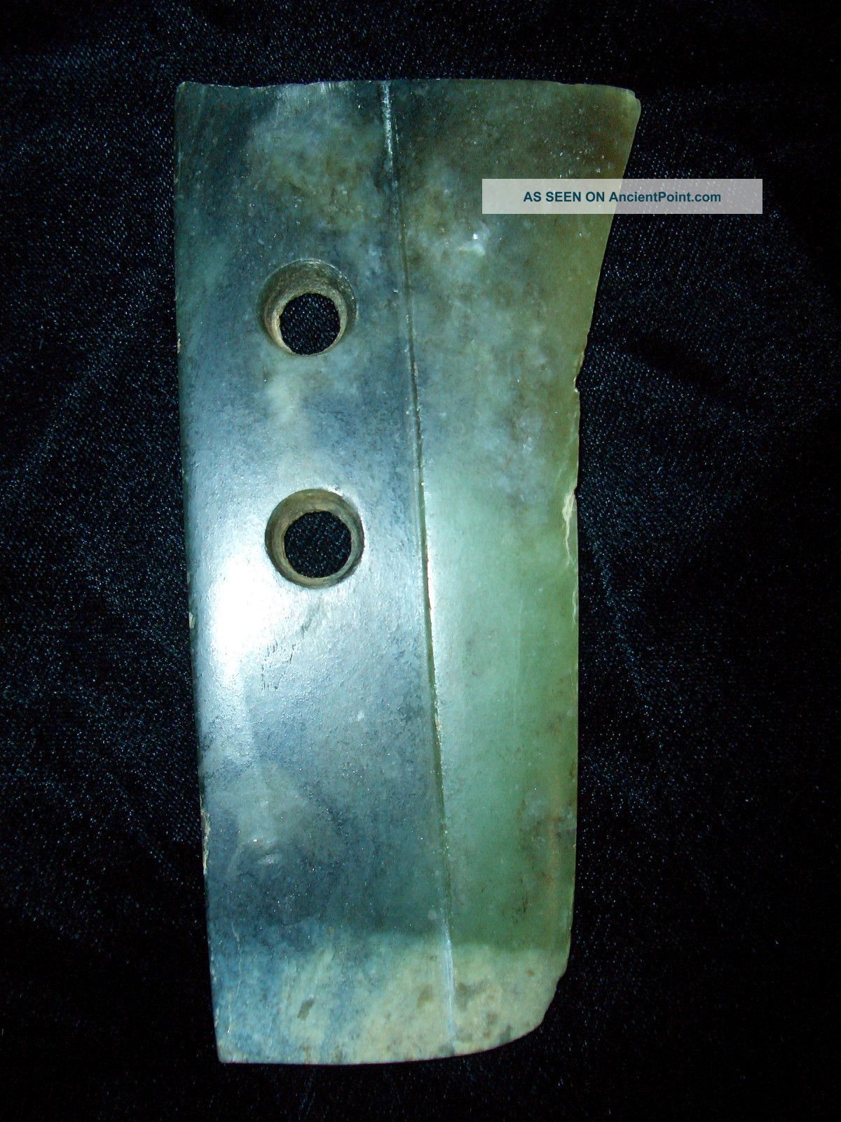 Ancient Neolithic Chinese Nephrite Jade Ge Axe Qijia Culture 2000 B.  C. Other photo