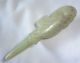 20ct Chinese Nephrite Jade Carved Archaistic Style Bird Finial (coom) Other photo 10
