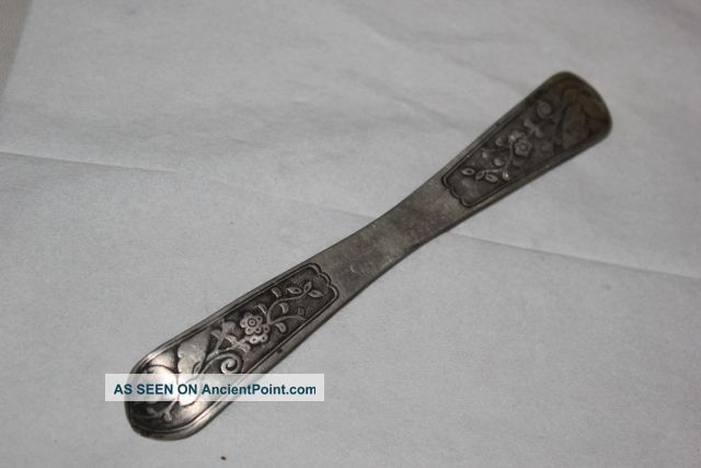 Exquisite Antique Chinese Butterfly Silver Hairpin Other photo