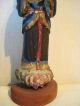 Antique Asian Chinese?japanese? Circa 1800 ' S Carved Wood Standing Figure Other photo 4