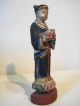 Antique Asian Chinese?japanese? Circa 1800 ' S Carved Wood Standing Figure Other photo 6