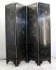 Chinese Four - Panel Wood Black Screen,  Detail&special Stone Decoration Other photo 5