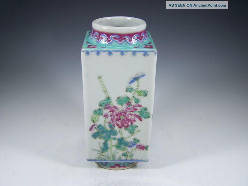 Chiense 1920 ' S Famille - Rose Vase H187 Vases photo