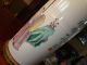 Antique Chinese Famille Rose Vase Lamp 34 1/2 