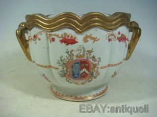 Rare Chinese Export Armorial Porcelain Jar photo