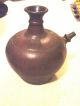 Antique Chinese Clay Kendi Brown Glaze With Lid Rare Other photo 1
