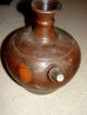 Antique Chinese Clay Kendi Brown Glaze With Lid Rare Other photo 4