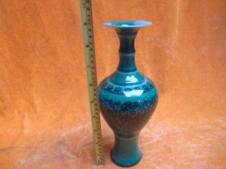 Green Vase Old Galze Colorful Antique Chinese Porcelain Ceramic Ancient photo