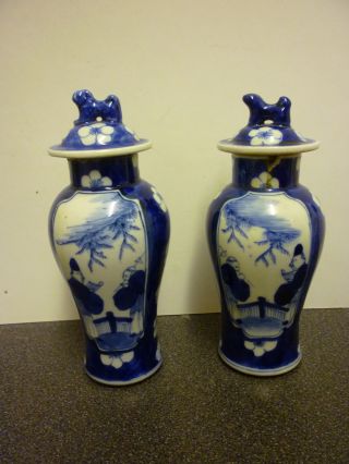 Pair Small 19th Century Chinese Porcelain Vases photo