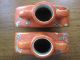 Antique Pair Moon - Flasks Chinese Handpainted Jiaqing Double Red Seal Mark Vases Vases photo 3