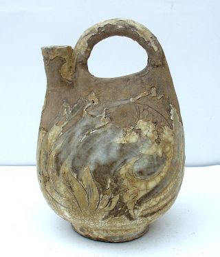 45 - 33: Rare S - Ong Cizhou - Kiln Porcelain Water Bottle photo