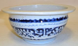 Medium Blue And White Chinese Porcelain Bowl photo