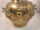 The Hand Pounded & Carved 3 Dragons Chinese Solid Brass Vase. Vases photo 1