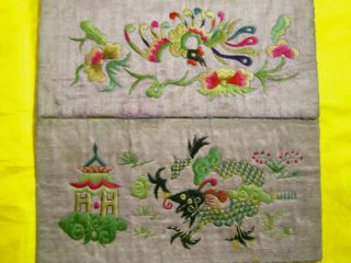 Antique Chinese Pillow Brede photo