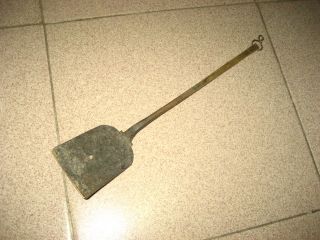 Big Antique Chinese Copper Shovel photo
