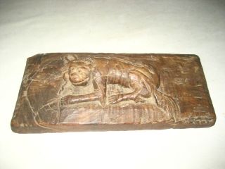 Antique Chinese Wood Carved Animal photo