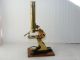 19th C.  Brass Microscope Society Of Arts Type With Accessories,  Needs Repair Other photo 1