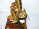 19th C.  Brass Microscope Society Of Arts Type With Accessories,  Needs Repair Other photo 3