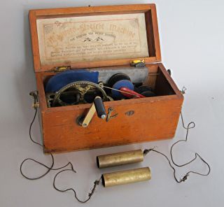 Victorian Antique Electric Shock Machine Coil 1870 Medical photo