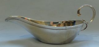 Antique C.  1897 Victorian English Solid Silver ' Pap Boat ' (baby Feeder).  Nr. photo