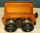 Antique Unis France Stereoscope Viewer 18 Glass Botanical Stereoview Slides Case Optical photo 2