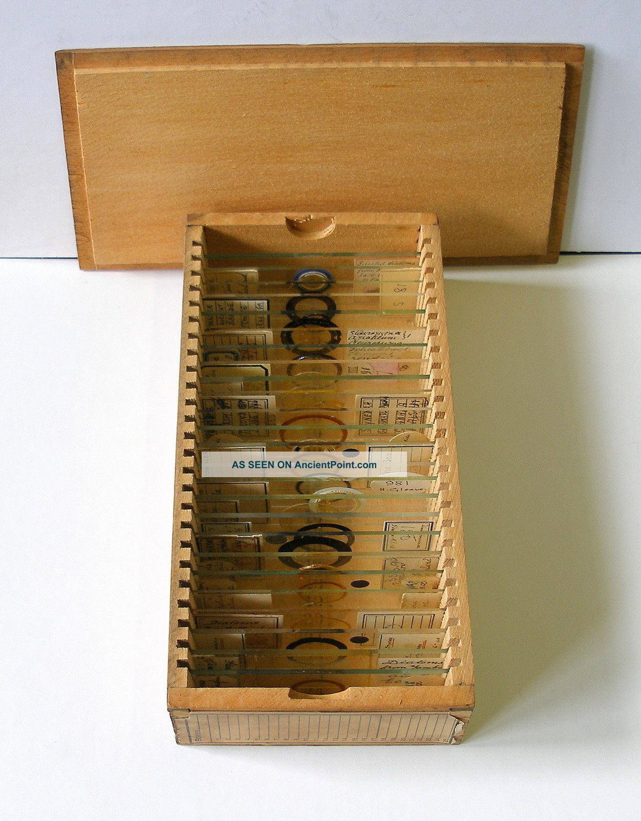 Boxed Collection (25) Early Diatom Microscope Slides Other photo