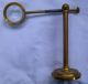 19th.  C.  Antique Gilt Brass Table Adjustable Magnifying Glass.  N.  R. Other photo 2