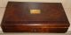 Lovely Antique Mahogany Box Containing Technical Drawing Instruments Other photo 1