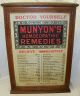 Old Antique Munyons Remedies Medicine Oak Country Store Display Cabinet Case Other photo 8