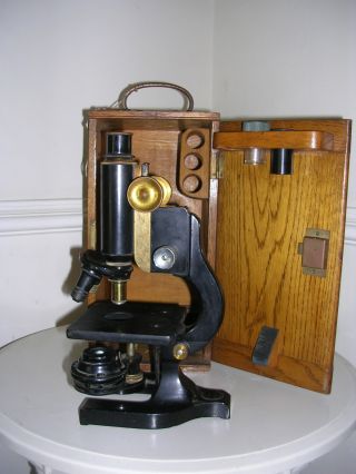 A Vintage Cased Microscope By Spencer Lens Co.  Buffalo N.  Y. photo