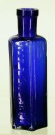 Collection Bulk Lot Antique Cobalt Blue Glass Chemist Poison Apothecary Bottles Science & Medicine (Pre-1930) photo 9