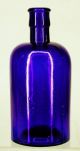 Collection Bulk Lot Antique Cobalt Blue Glass Chemist Poison Apothecary Bottles Science & Medicine (Pre-1930) photo 8