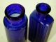 Collection 3 Scarce Antique Cobalt Blue Glass Chemist Poison Apothecary Bottles Science & Medicine (Pre-1930) photo 5
