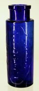 Collection 3 Scarce Antique Cobalt Blue Glass Chemist Poison Apothecary Bottles Science & Medicine (Pre-1930) photo 7