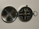 Vintage Small Pocket Compass With A Chrome Case Other photo 1