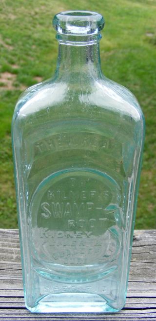 Antique Dr.  Kilmer ' S Swamp Root Kidney,  Liver & Bladder Cure Medicine Bottle photo