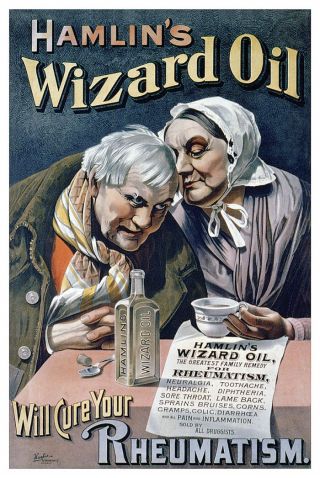 Quack Medicine Hamlin ' S Hamlins Wizard Oil Poster photo