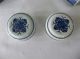 Vintage Delft Apothecary Jars Set Of 2 With Tray Signed Bottles & Jars photo 9