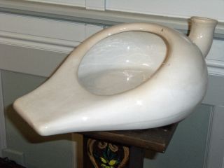 Antique Wellsville China Co.  Porcelain Bedpan/urinal photo