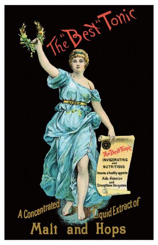 The Best Tonic Victorian Lady Quack Medicine Poster photo