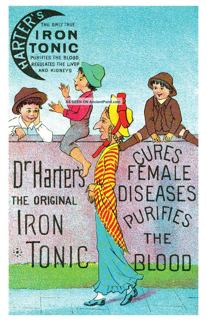 Dr Harter ' S Cure Female Diseases Quack Medicine Poster Quack Medicine photo