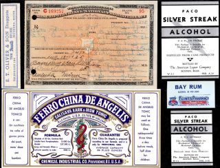 Aug 17/18 1925 O.  H.  Martin Prohibition Liquor Prescription Minnesota & Label Lot photo