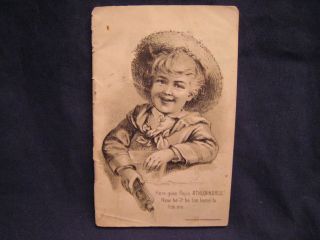 Antique Vtg Victorian Athlophoros Remedies Booklet 1888 photo