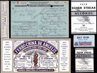 Jan 16 1924 Joseph Krywalski One Pint Prohibition Prescription Buffalo & Label photo